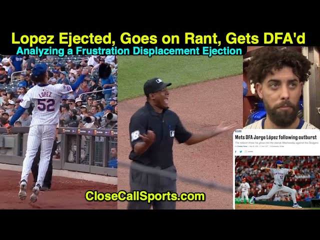 Mets to release Jorge Lopez following ejection and outburst