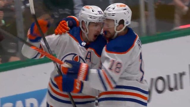 Oilers and Stars participate in post-series handshake after six-game matchup