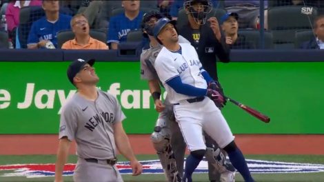 Springer hits three-run homer with moonshot to second deck