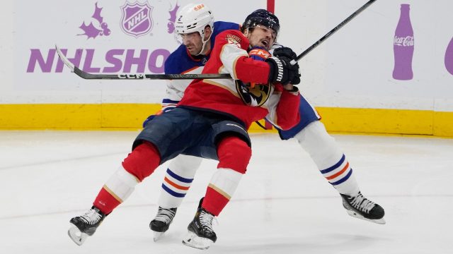 Warren Foegele re-joins Oilers lineup for Game 1 against Panthers