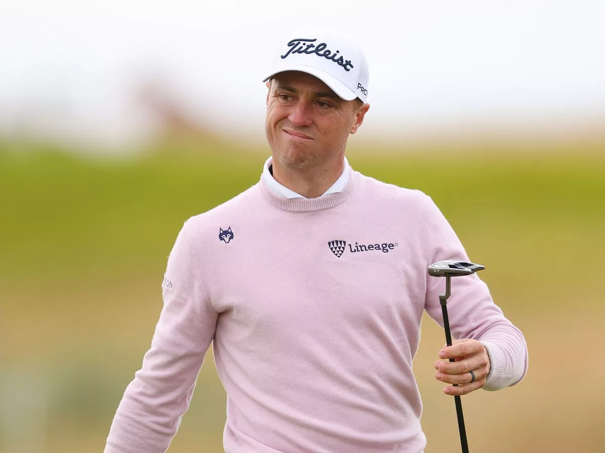 Justin Thomas takes early lead at Troon in Open Championship