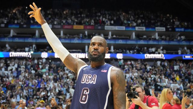 LeBron James leads Team USA to victory over Germany in pre-Olympic match