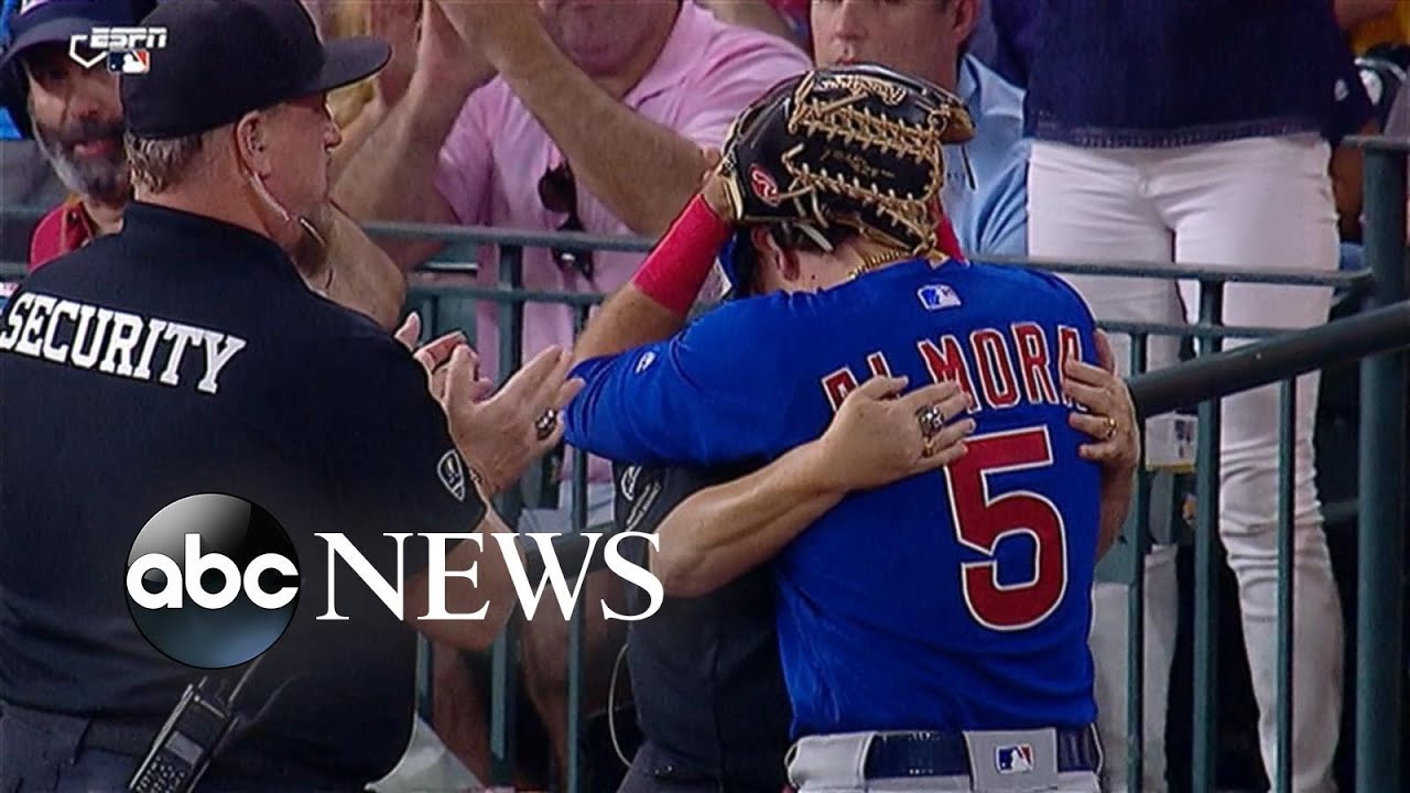 Young Phillies fan receives ball after father drops it in a heartbreaking moment