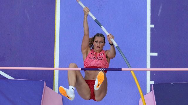 Alysha Newman of Canada Wins Bronze in Olympic Pole-Vault Event