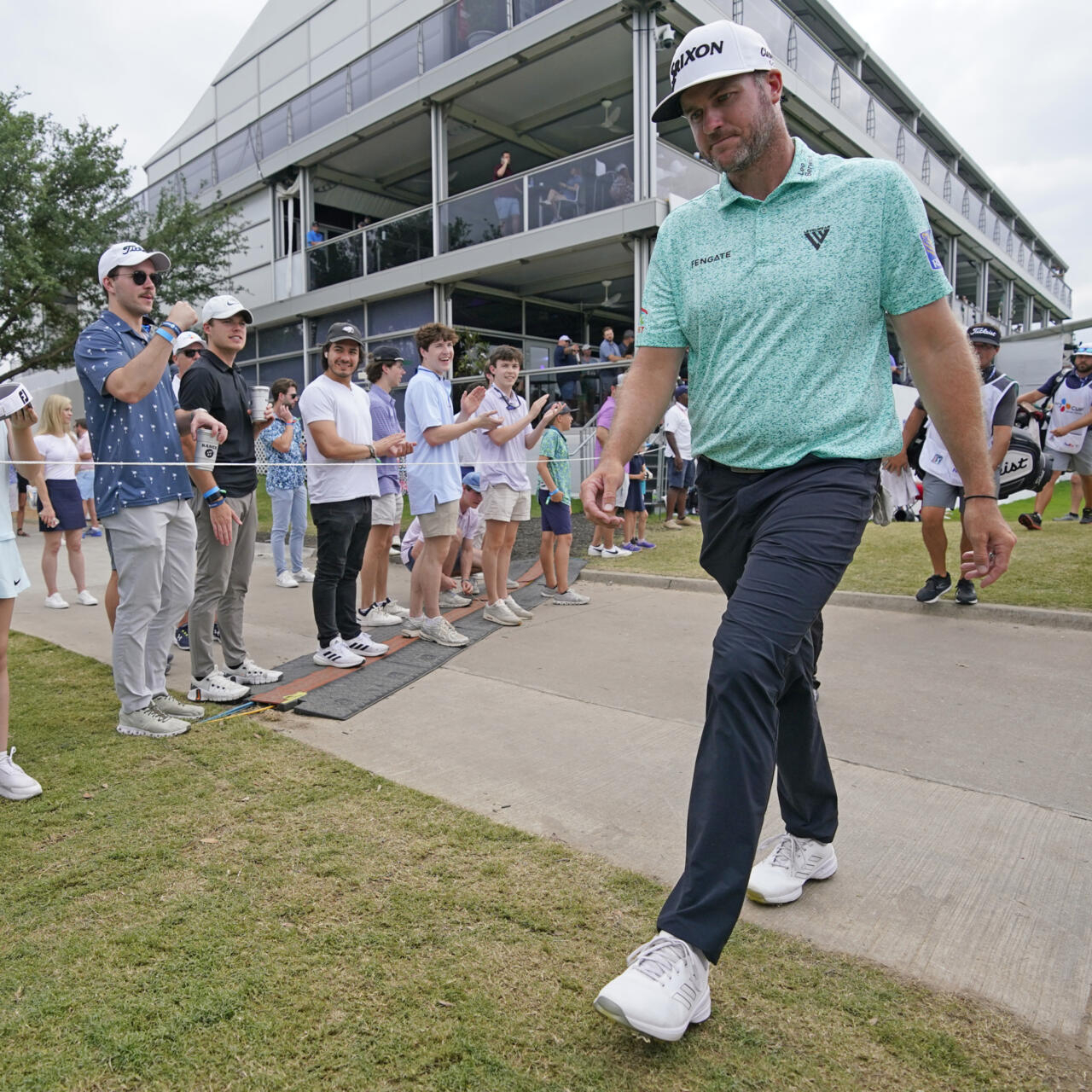 Canadian golfer Taylor Pendrith makes a strong start with an eagle on the first hole