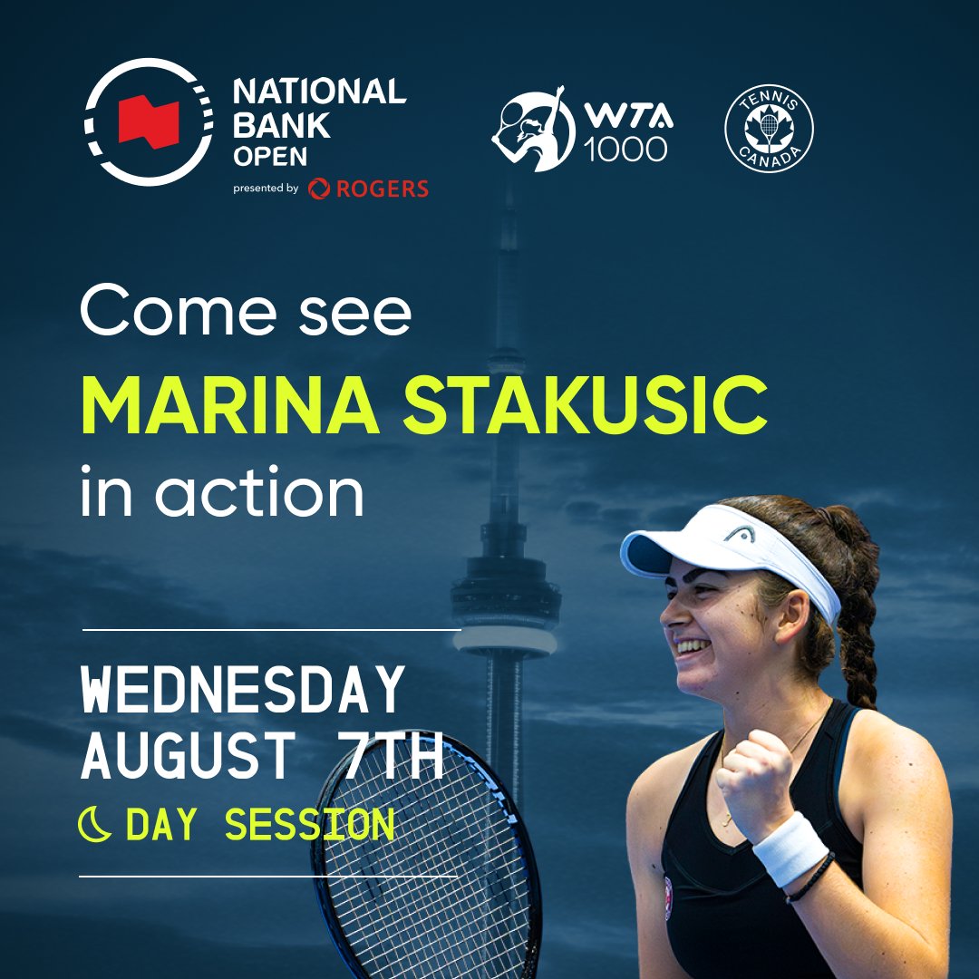 Information about the National Bank Open on August 7th