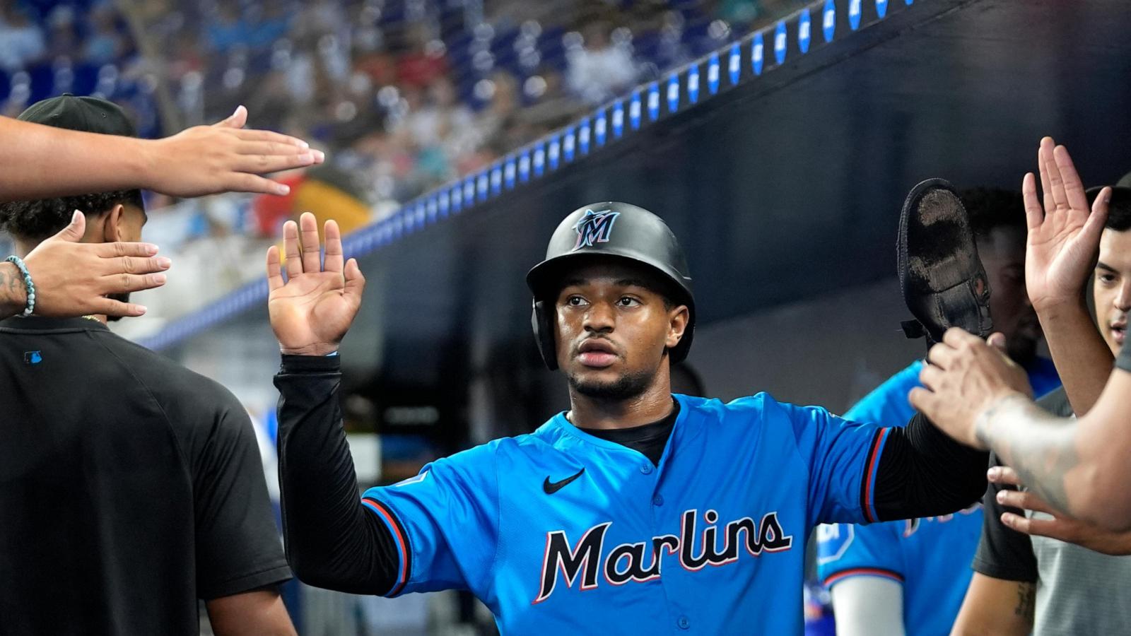 Jake Burger hits fourth consecutive home run as Marlins defeat Phillies in MLB game