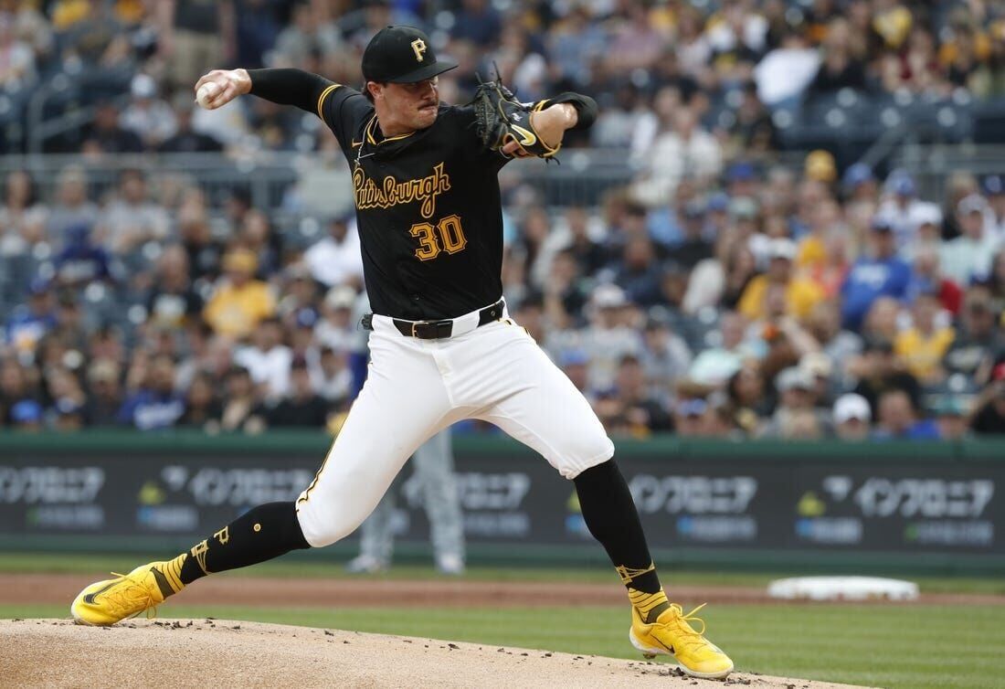 Pirates pitcher Skenes records nine strikeouts in six innings to shut out Reds