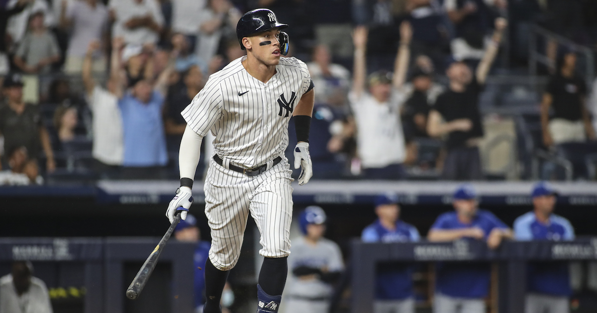 Aaron Judge of the Yankees ends homer-less streak with go-ahead grand slam