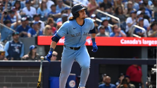 Julien from Canada hits a 3-run home run off Taj Bradley’s fastball