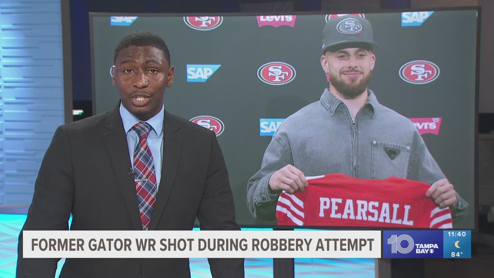 Police report that Ricky Pearsall of the 49ers is in stable condition following a shooting during an attempted robbery