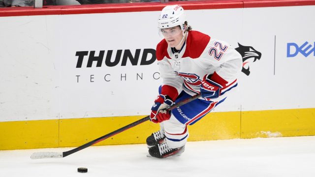 Which players are likely to start alongside Dach and Laine for the Canadiens?