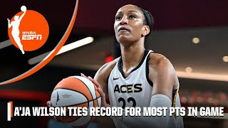 Wilson Breaks WNBA Single-Season Scoring Record with Pull Up Jumper